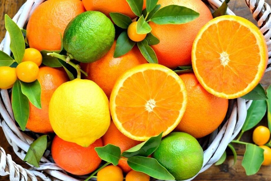 потенциал үшін апельсин мен лимон